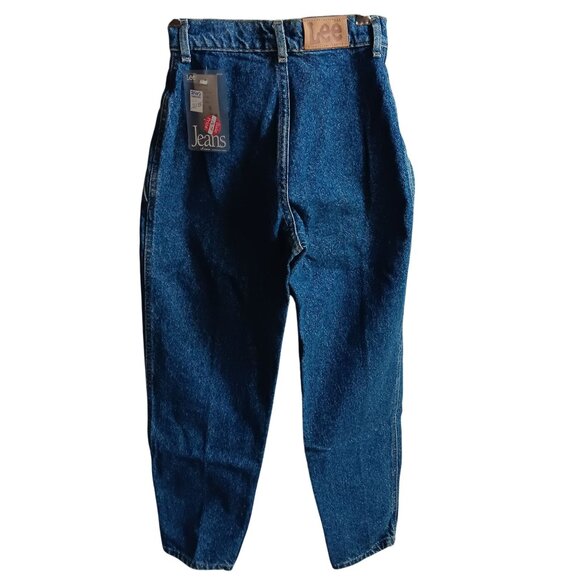 Vintage Lee Girls Jeans 12 23x27 Banded Yoke Relaxed Fit Pepper Wash New Tags - Picture 3 of 6